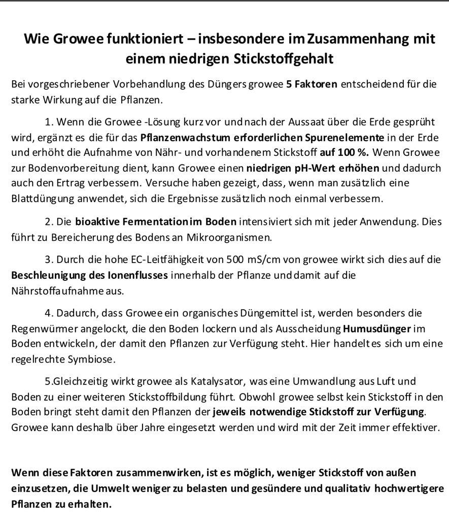 growee NK Organischer Dünger Konzentrat 100 % Bio & Vegan